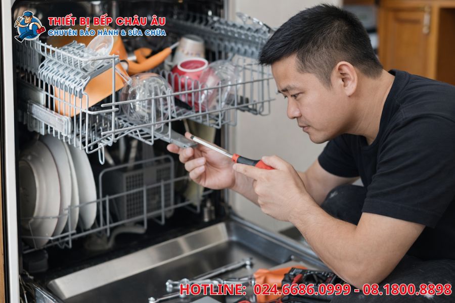Dịch vụ sửa chữa máy rửa bát miele tại Thiết Bị Bếp Châu Âu