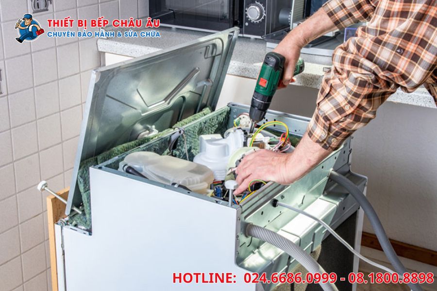 Quy trình sửa chữa máy rửa bát Cata tại nhà chuyên nghiệp